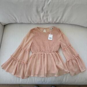Stellah pink beige blouse